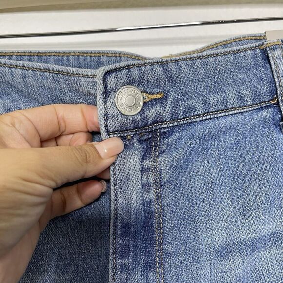 NEW Chicos Bootcut Jeans 16R 3R High Rise Flare Denim Stretch Light Wash $89 - Picture 6 of 13